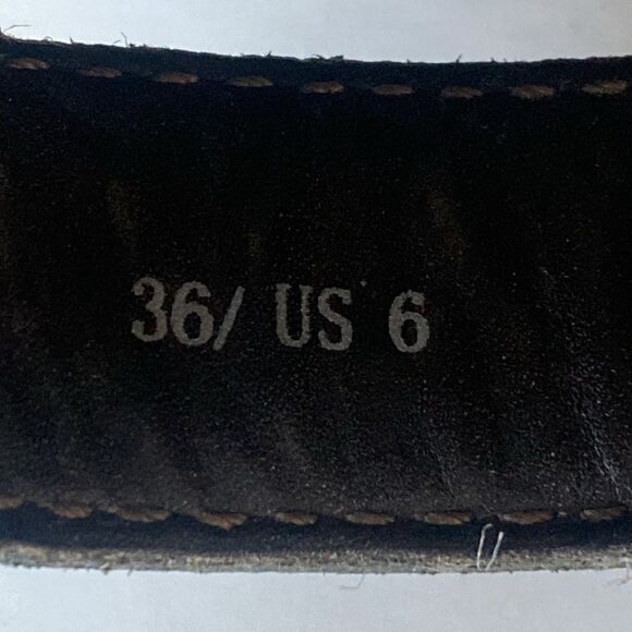 Rag & Bone Black & Tope Leather Platform 4” Wood Heels sz 6 Urban Edge Model - Picture 12 of 13